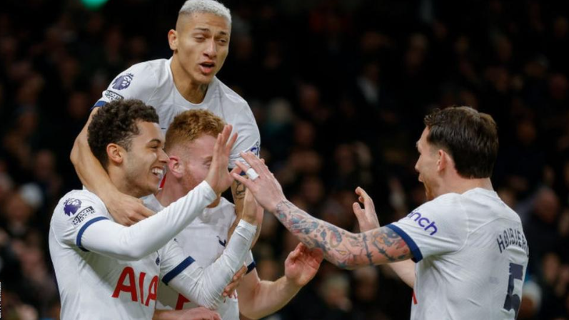 Tottenham Hotspur 3-2 Brentford: Spurs come from behind to move fourth in Premier League